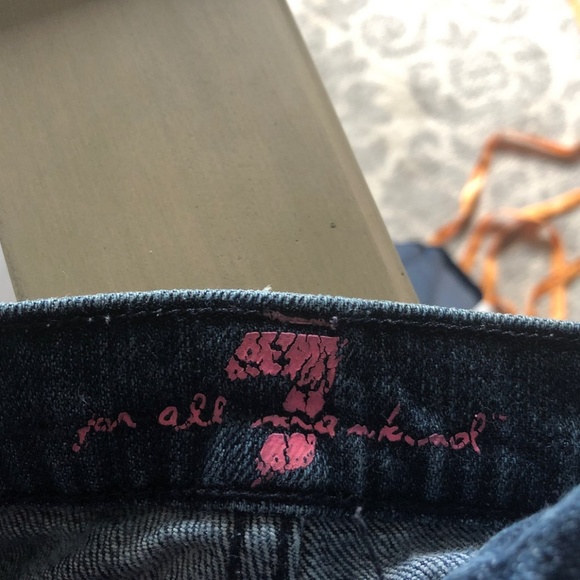 7 For All Mankind Pink Pocket Jeans - Picture 4 of 6